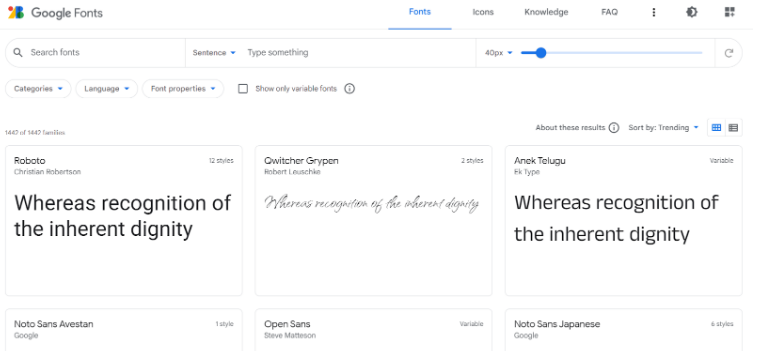 WordPress Performance Optimization – Google Fonts
