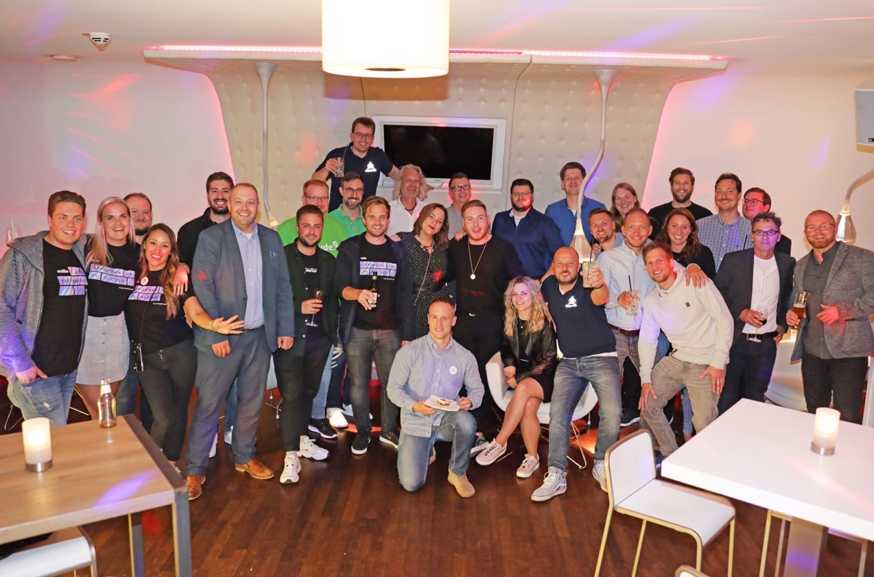group photo at the Mollie Partner Day